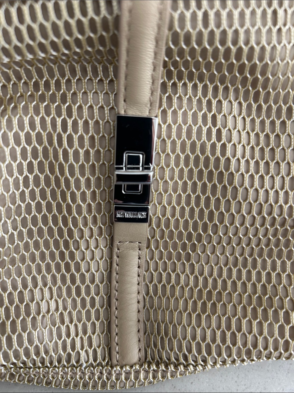 MZ Wallace Beige Woven Mini Top-Handle Bag - Picture 7 of 9